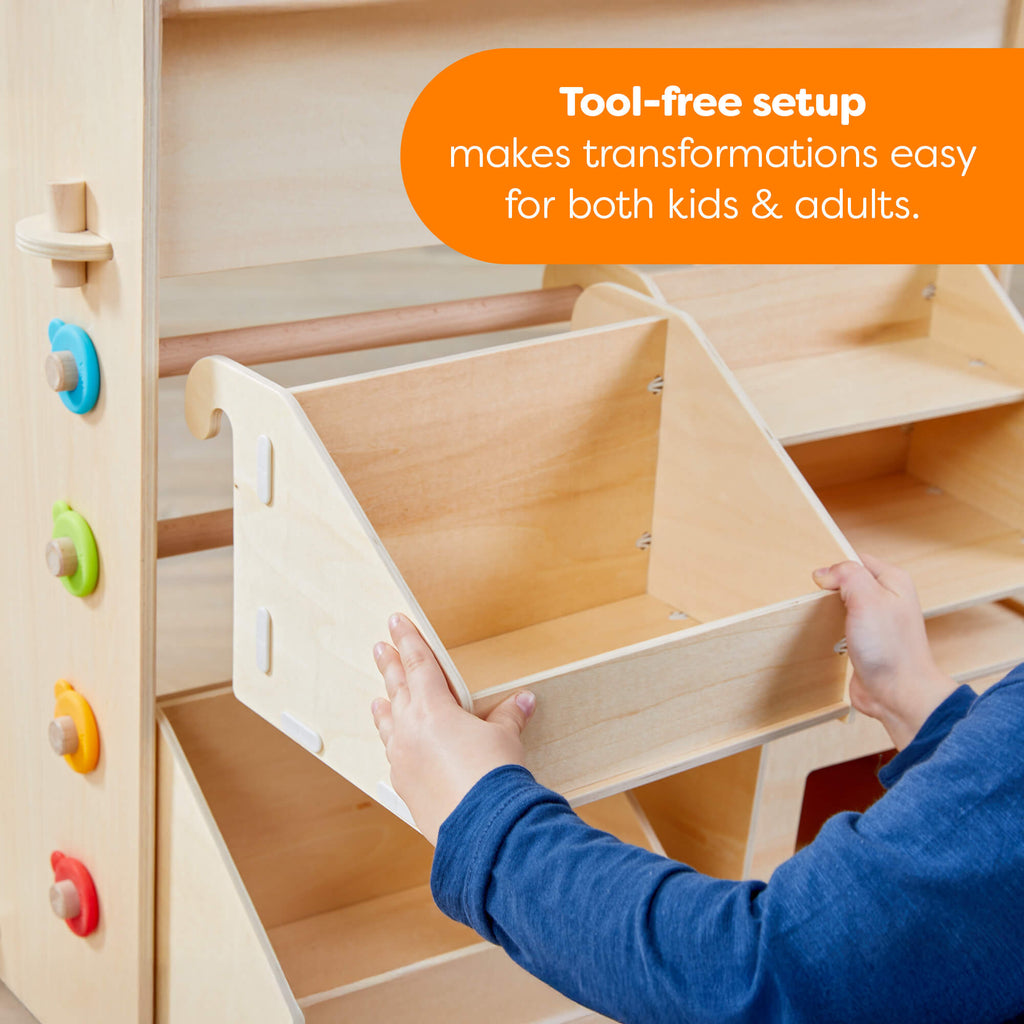 Creative Play 3 in 1 – Play Kitchen, Store & Workshop