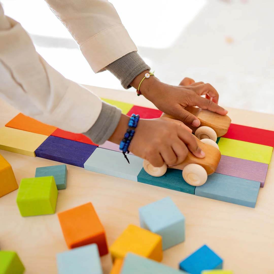 Color Chart Rally Wooden Blocks Set