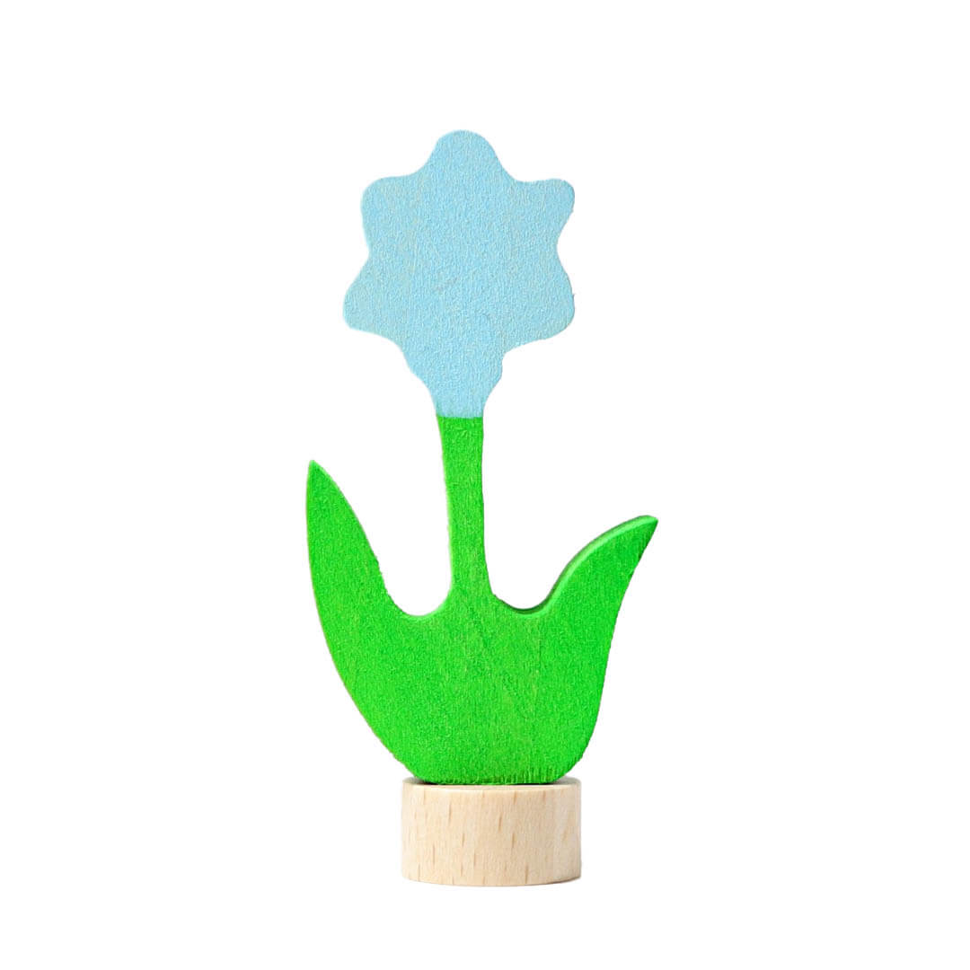 Birthday Ring Decoration - Blue Flower