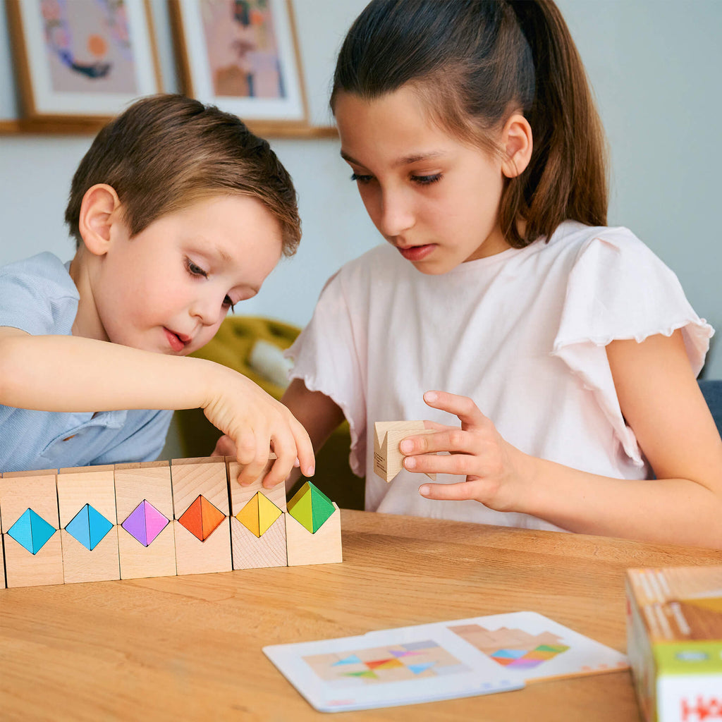 Colorful Triangle Wooden Block Game