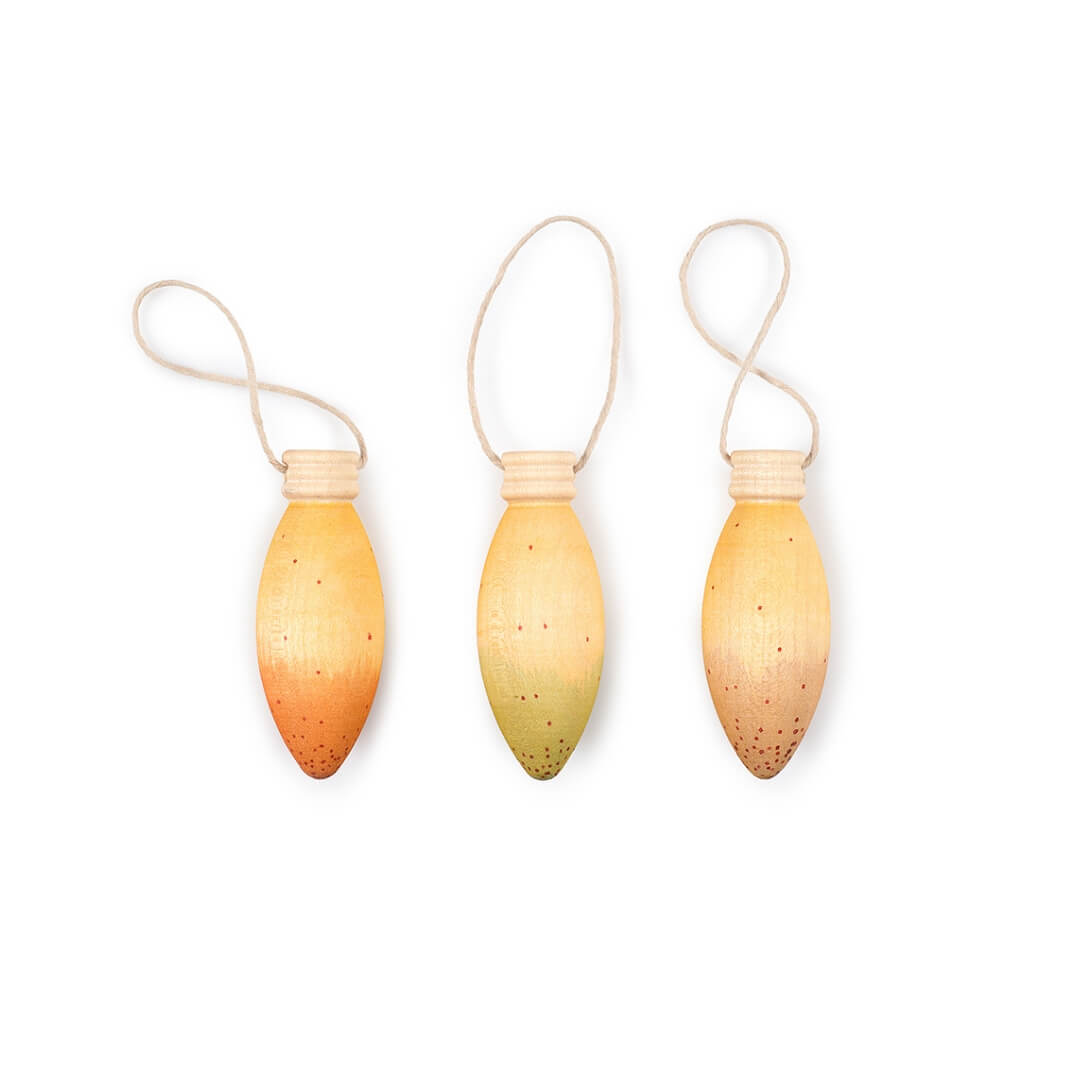 Glow Lamps Wooden Ornament Set