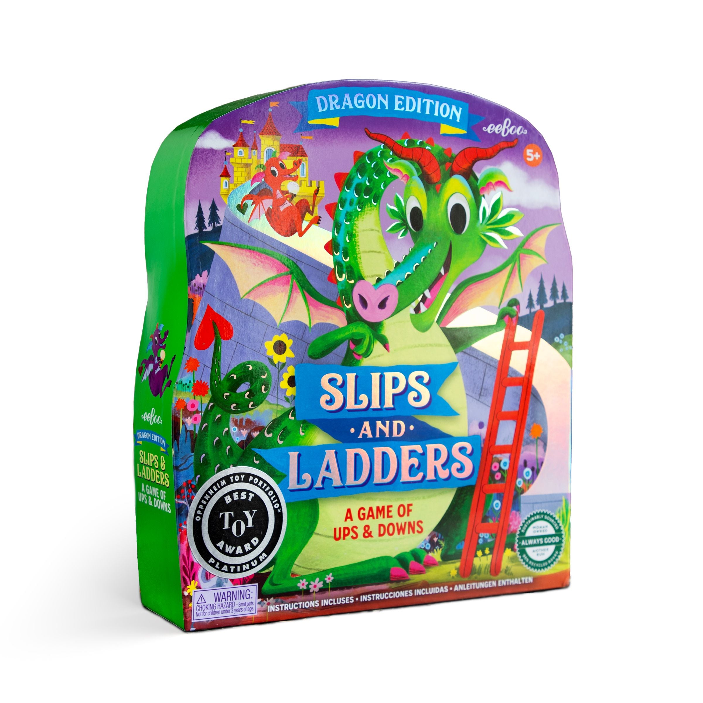 Dragons Shaped Slips & Ladders Board Game