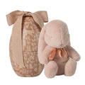Fluffy Bunny in Vintage Metal Easter Egg