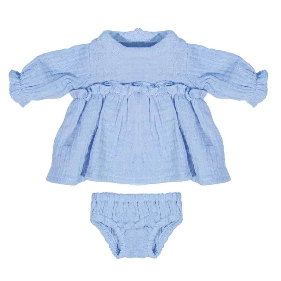 Blue Cotton Dress - 12"