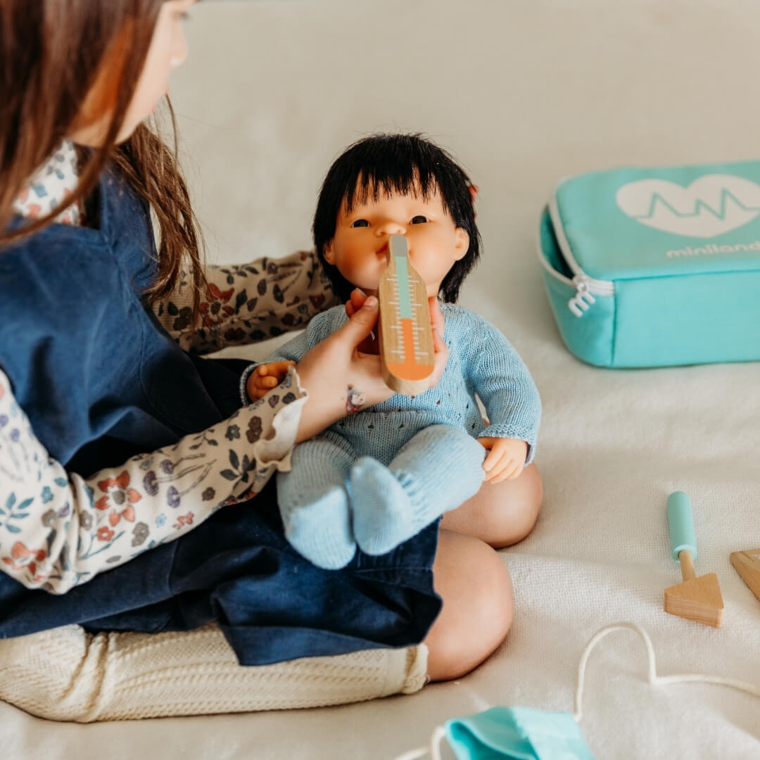 Doll-Sized Wooden Doctor Set