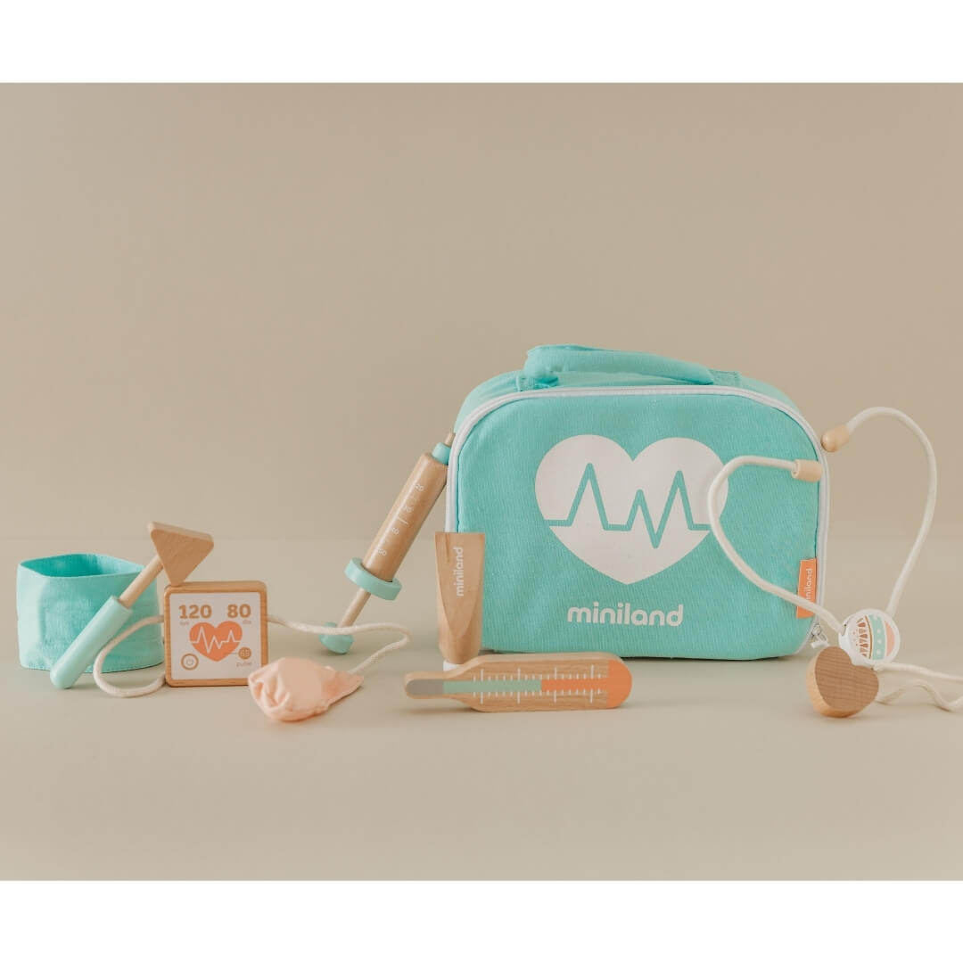 Doll-Sized Wooden Doctor Set