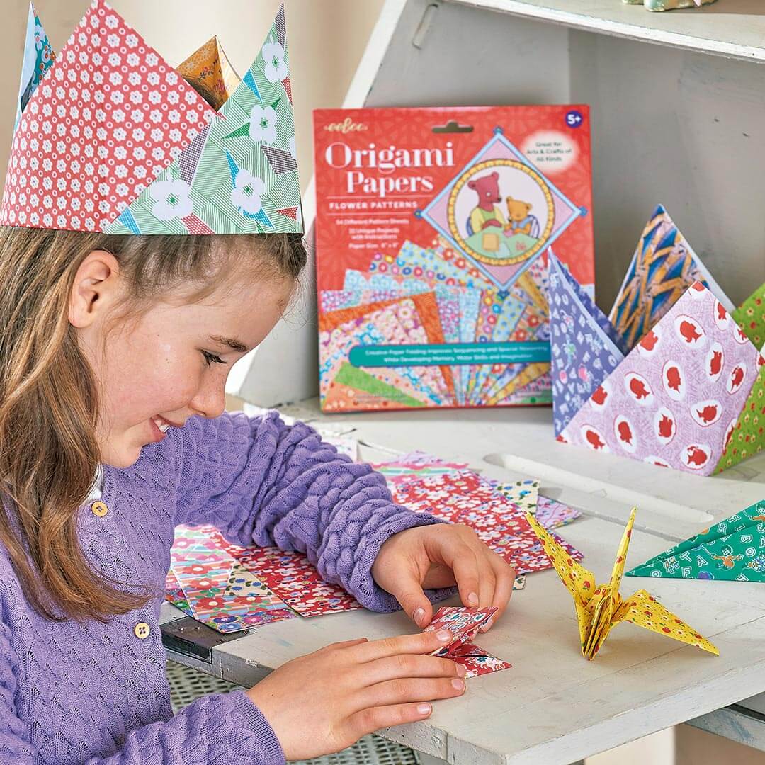 Flower Patterns Origami Papers