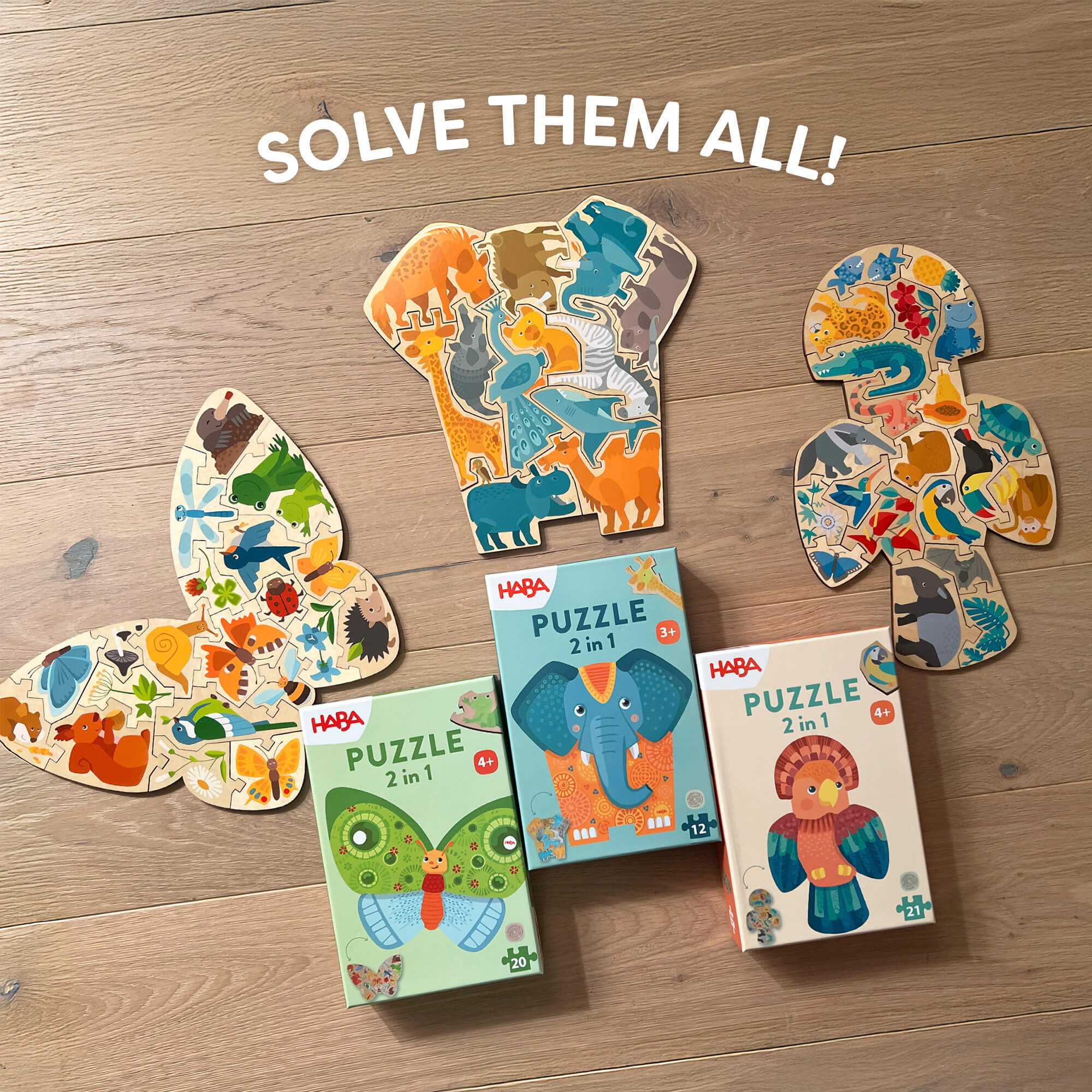 Elephant 2-in-1 Wooden Puzzle