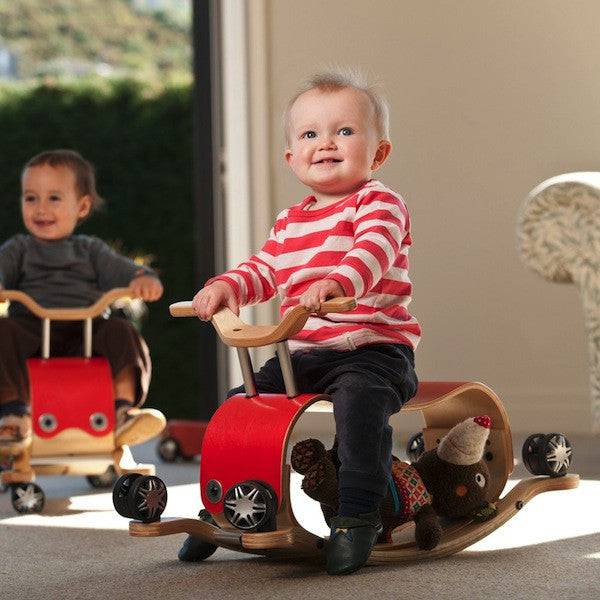 Flip 2-in-1 Wooden Ride-On and Rocking Toy